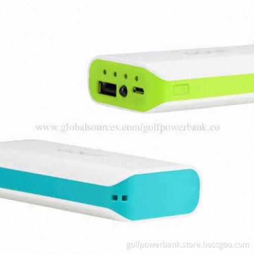 5,200mAh Power Banks with 5V DC, 0.8A Input, CE, RoHS and FCC Marks